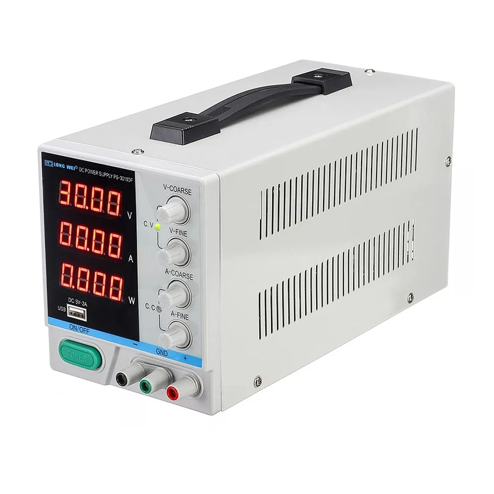 PS-3010DF DC Питание Регулируемый блок питания 30В 10A 4 цифры по ценам от производителя Дисплей зарядка через usb ремонт регулятор переключения лаборатории Питание