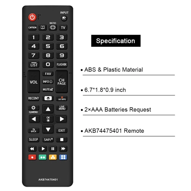 Новая Замена для Lg Tv пульт дистанционного управления Akb73975701 Akb75055701 Akb73975702 Akb74475401 Akb73975701 Agf76631042