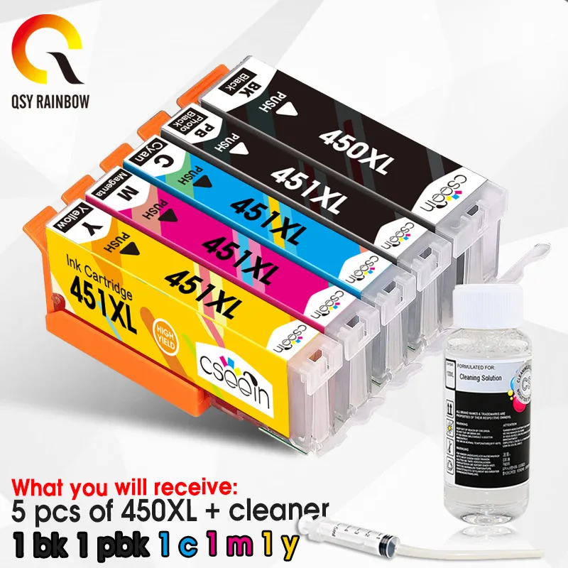Совместимый чернильный картридж Canon 450 451 для PGI 450XL CLI 451XL PIXMA MG6340 MG7140 MX924 IX6840 IP7240