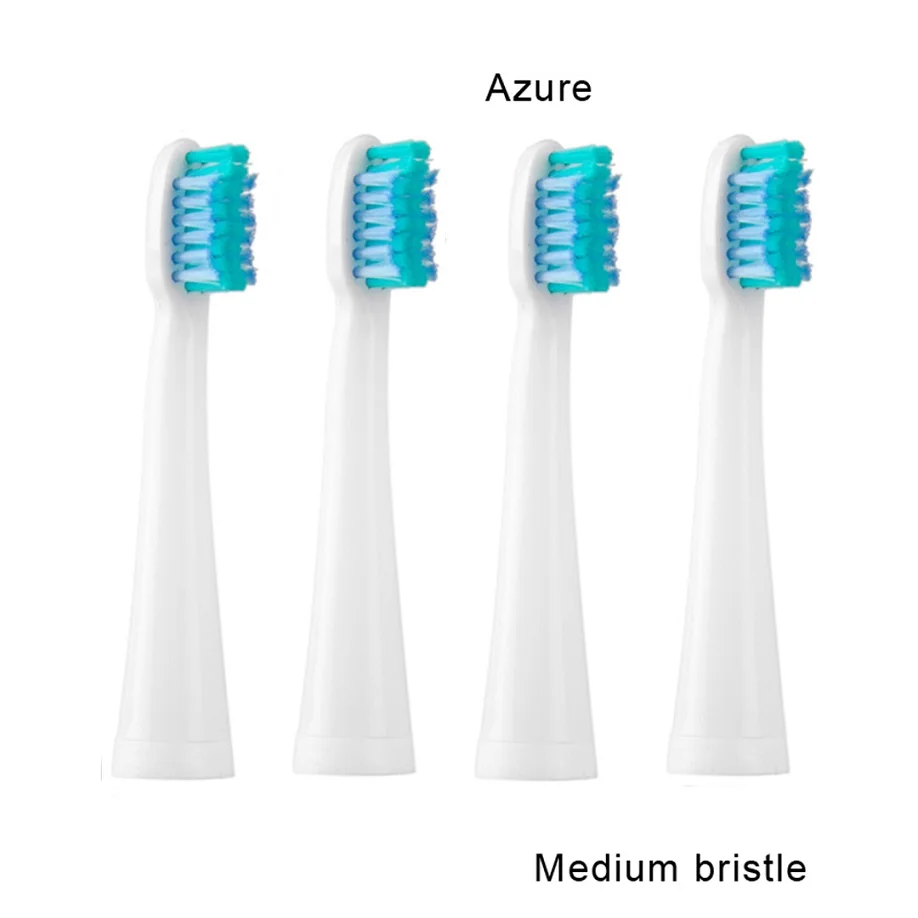 Azure 4 шт./компл. LANSUNG Зубная щётка головка для Lansung A39 A39Plus A1 SN901 SN902 U1 Зубная щётка электрические зубные щётки Замена насадка для зубной щетки - Цвет: Azure