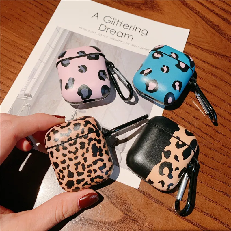 Роскошный чехол с леопардовым рисунком для Airpods защитный Bluetooth наушников AirPod