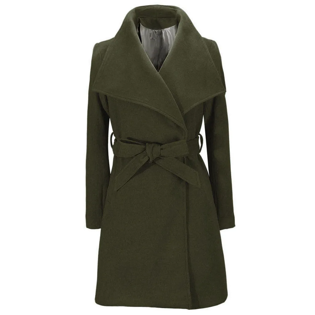 Большие размеры, осенне-зимняя шерстяная куртка, женское двубортное пальто, элегантное пальто, базовое пальто, карманы, длинное шерстяное пальто, Топ# J30