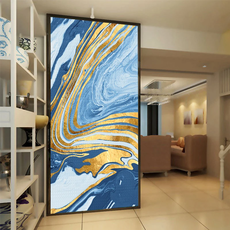 Waliicorners Abstract Blue Gold Wall Art Paintings Scandinavian Style Canvas Poster Print 6 H3df36fdf144f4a3ea3ad028812b1dba7k