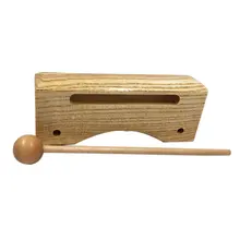 Orff world Pillow Shape Wooden Toy Children Percussion Instrument Children Clapper Early Education Toy Interest Cultivation Toy