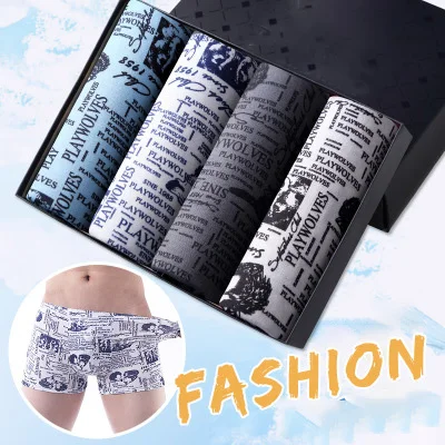 T17 4Pcs \ Комплект трусиков Для мужчин s нижнее белье, трусы-боксеры из мягкой ткани мужские трусы-боксеры из модала прочны боксерские трусы плюс Размеры трусы-боксеры с изображением Для мужчин нижнее белье Лот - Цвет: T17