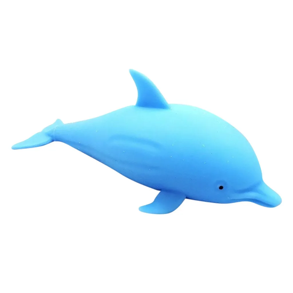 Игрушка дельфин из мультфильма игрушка для снятия стресса мягкая сжимаемая