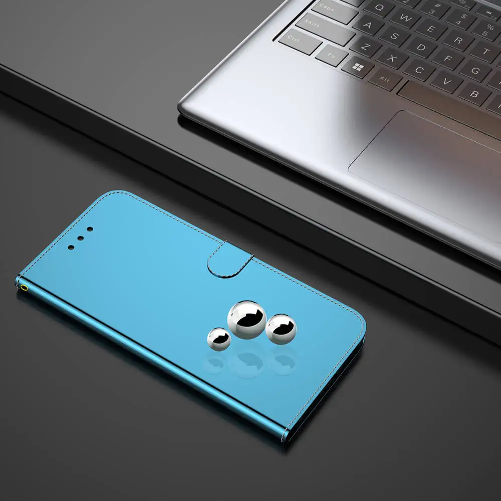 Блестящий чехол-книжка из искусственной кожи для huawei P30 Pro P30 Lite, роскошный чехол-книжка в деловом стиле, голографический чехол для телефона держатель для карт