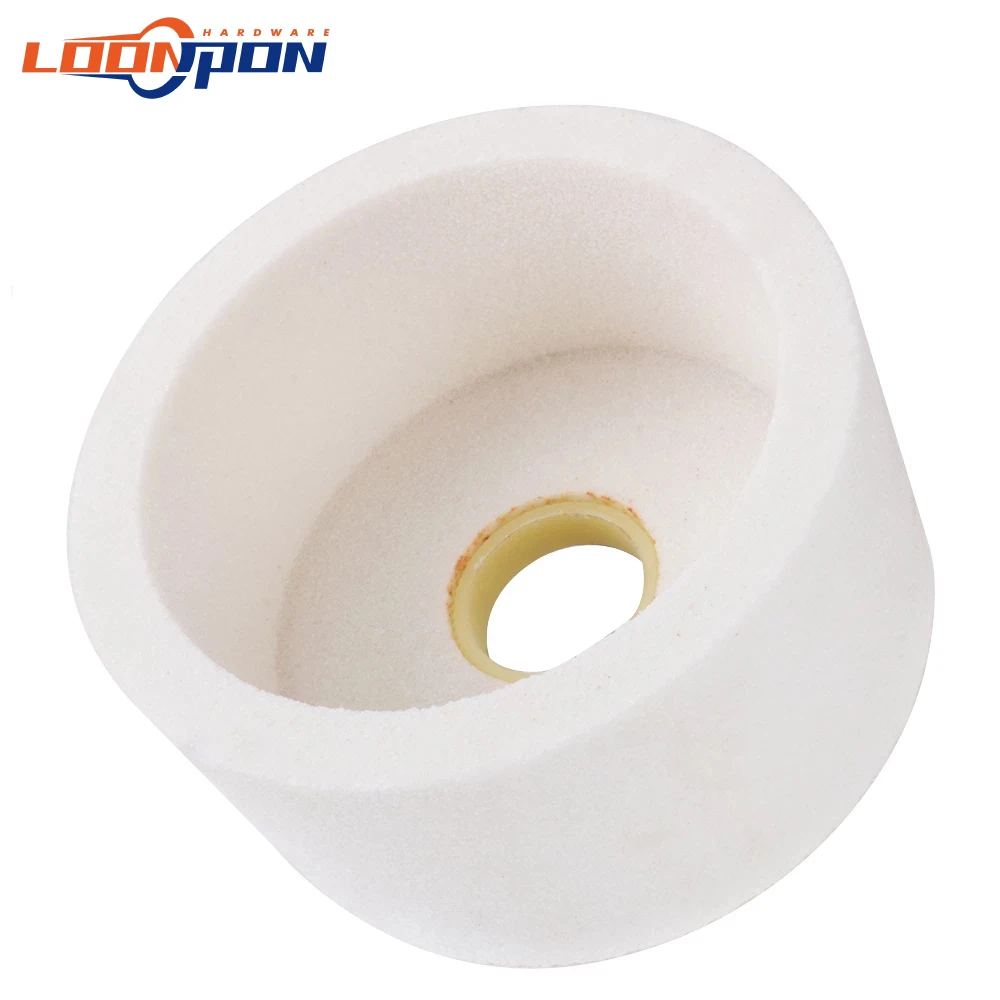 4/5/6inch Abrasive Wheel Grinding Wheel Ceramic Cup Corundum 60/80Grit for Polishing Grinding Metals Marble