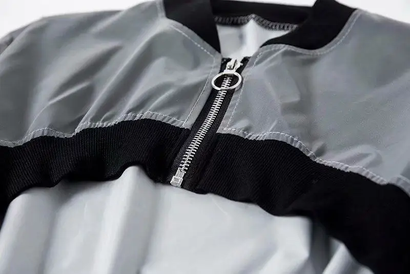 

Western Style Stand Collar High-waisted Zipper Long Sleeve Short Paragraph Jacket A12-742