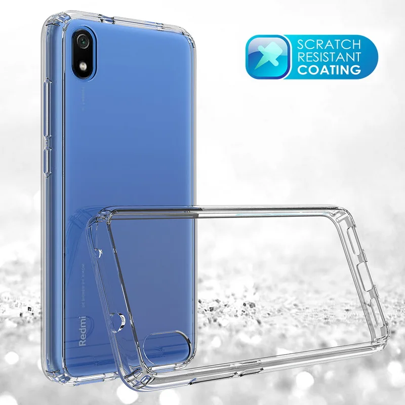 Чехол Redmi 7A для Xiaomi Redmi 7A, Кристальный Гибридный Бампер, Прозрачная Жесткая акриловая задняя крышка для Xiaomi Redmi7A 7 A, чехол для телефона s