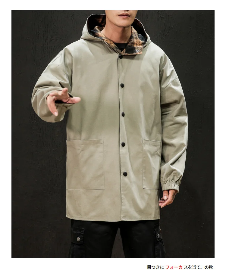 Autumn New Double-faced Jacket Men's Fashion Retro Casual Plaid Jacket Man Streetwear Wild Loose Hip Hop Bomber Jacket M-5XL