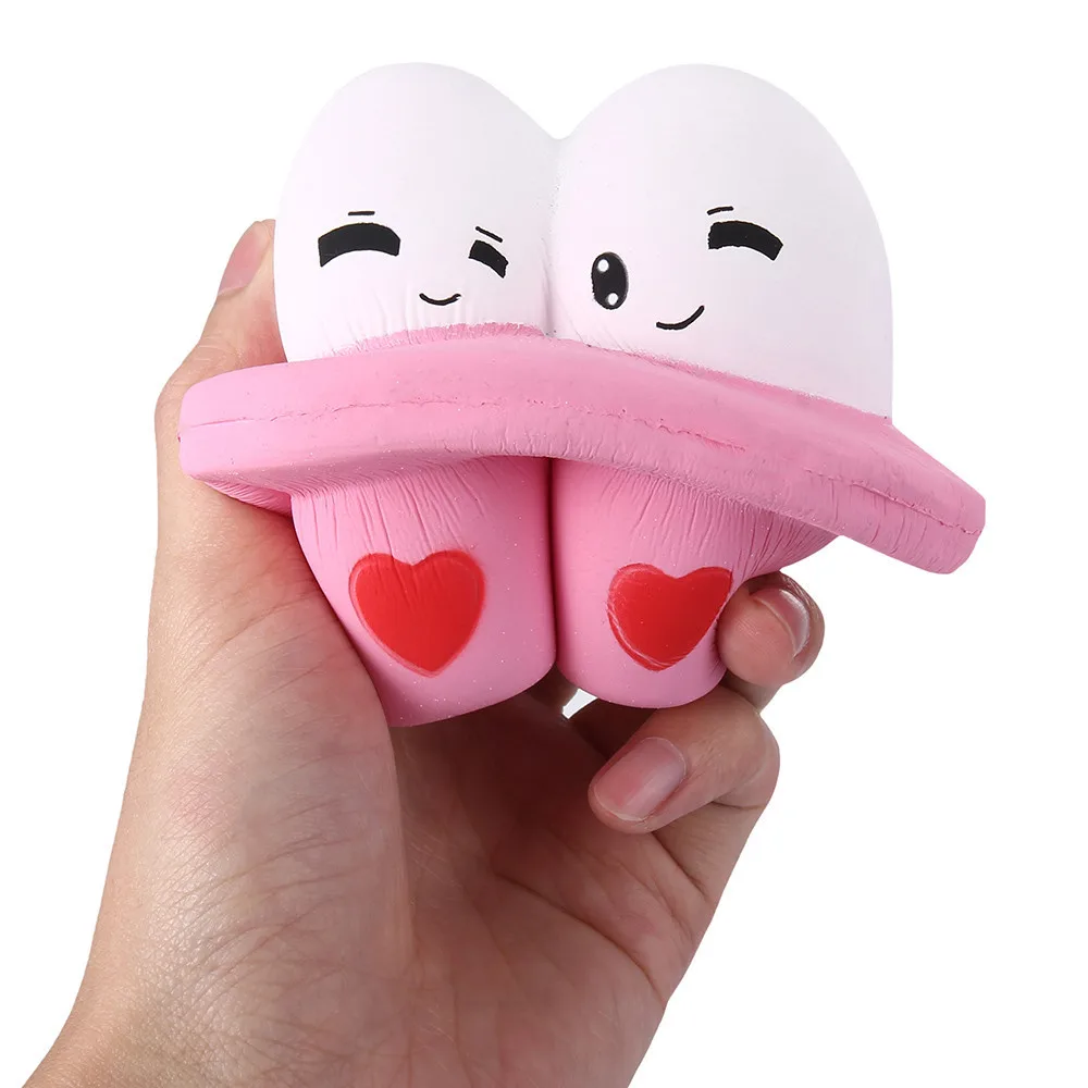 Kawaii Cartoon Cute Egg Squishy Slow Rising  Stress Reliever Toy decompression Slow rebound toy kids toys doll #B