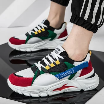 

2020 Harajuku Autumn Vintage Sneakers Men Breathable Mesh Casual Shoes Men Comfortable Fashion Tenis Masculino Adulto Sneakers