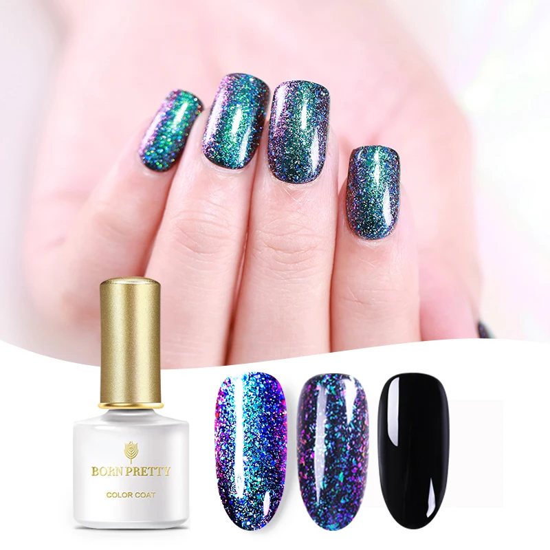 

BORN PRETTY Gel Nail Polish Holographic Thermal 3D Magnetic Semi-permanent Soak Off UV Gel Black Base Needed 6ml 5ml 10ml