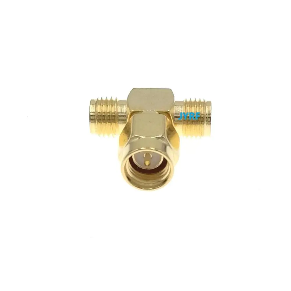 Адаптер для антен с разъемом SMA Male на Dual 2 Female Triple T Wifi|connector|sma pcb connectorconnector terminal |