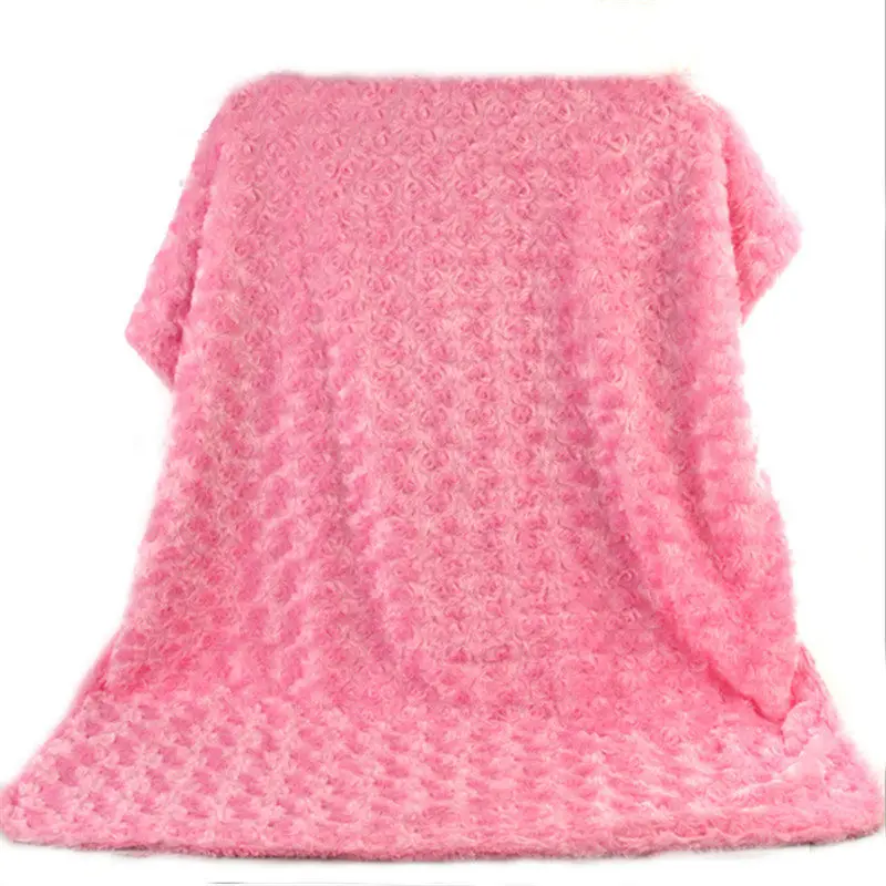 Pink Детское одеяло для мальчиков и девочек, Коралловое кашемировое Фланелевое детское однотонное мягкое утепленное одеяло для коляски, покрывало для новорожденных - Цвет: Pink