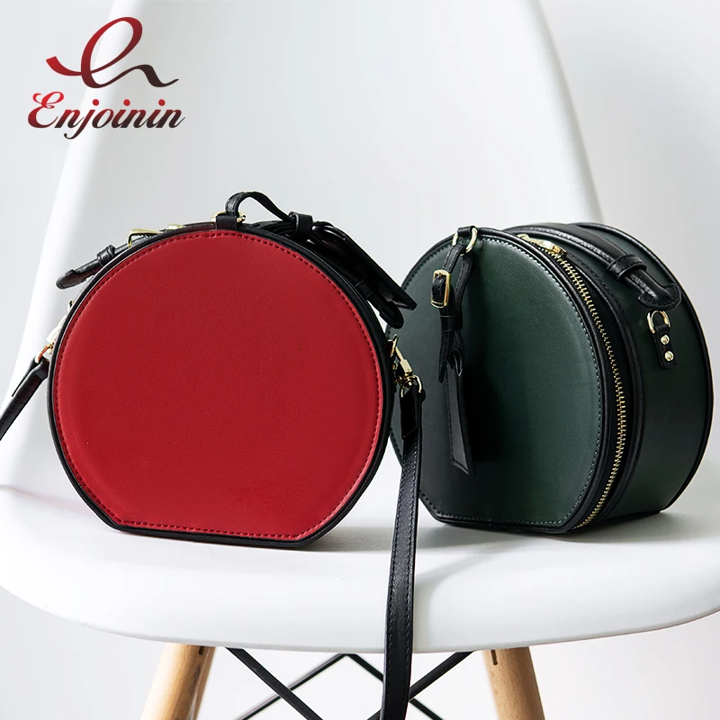 

Genuine Leather Stitching Color Fashion Saddle Bag Women Casual Shoulder Bag Crossbody Bag Female Pouch Purses and Handbags Tote