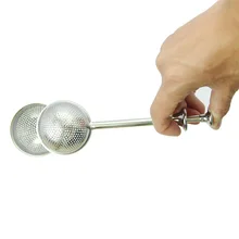 200 шт., креативная чайная ложка из нержавеющей стали, сетчатый фильтр для трав, фильтр для специй, шарик для заварки