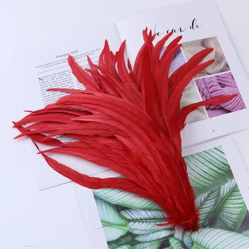 

Wholesale 100PCS Natural Rooster Tail Feathers 30-35 CM for Decoration Craft Feather Festival Diy Pheasant Feather Wedding Decor
