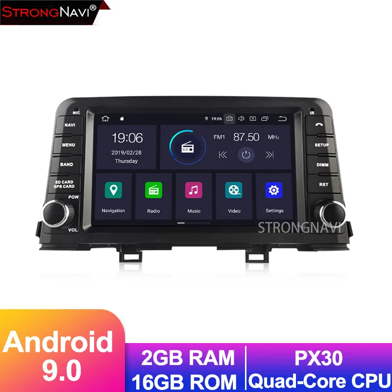 Cheap 8inch Android 9.0 Car DVD Radio Player For KIA PICANTO 2017 Car Multimedia Player with WIFI GPS Navigation Bluetooth 1