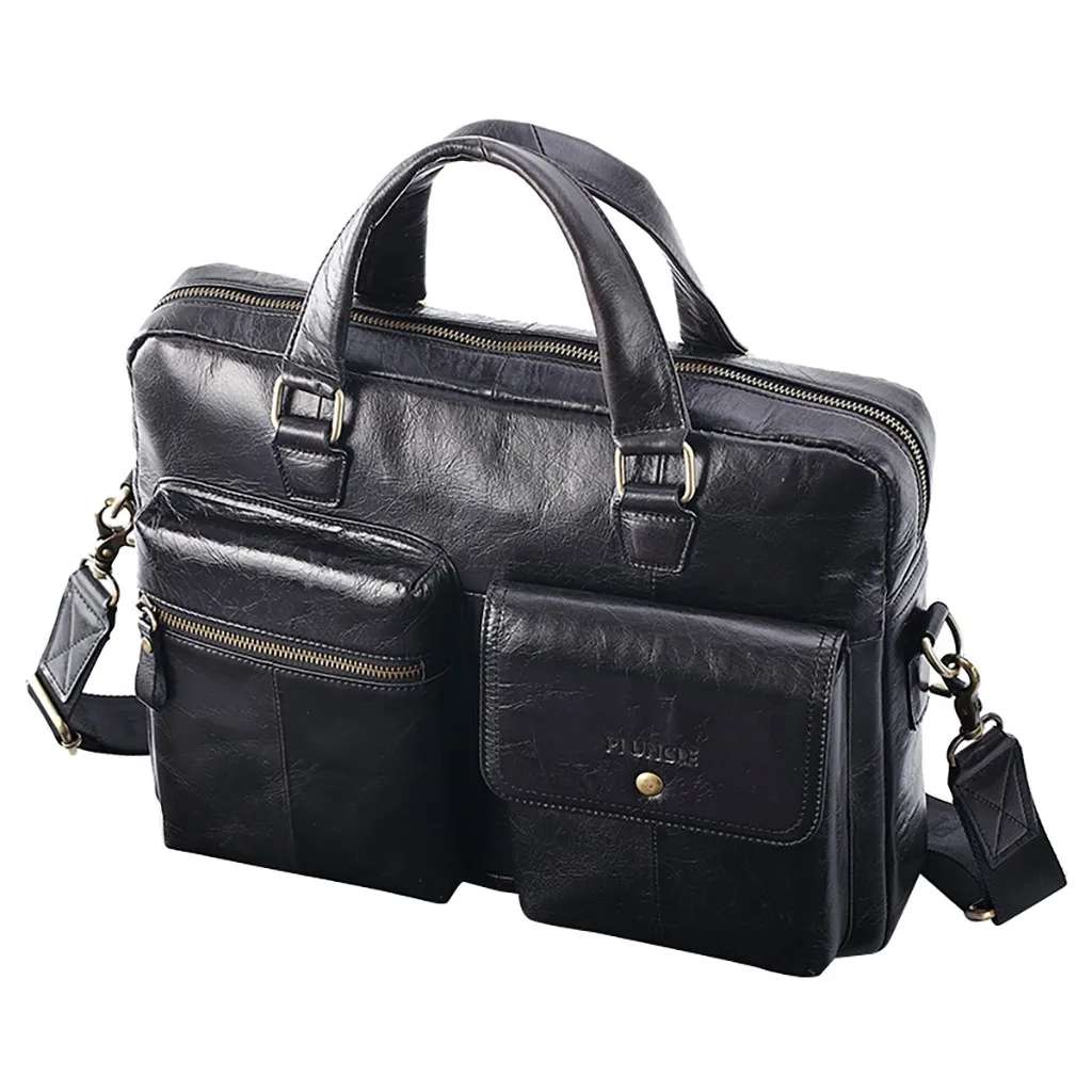 Male Briefcase Men's Business Handbag Brand Luxury Men Briefcases Laptop Bag High Quality Men Briefcase Shoulder Messenger Bags