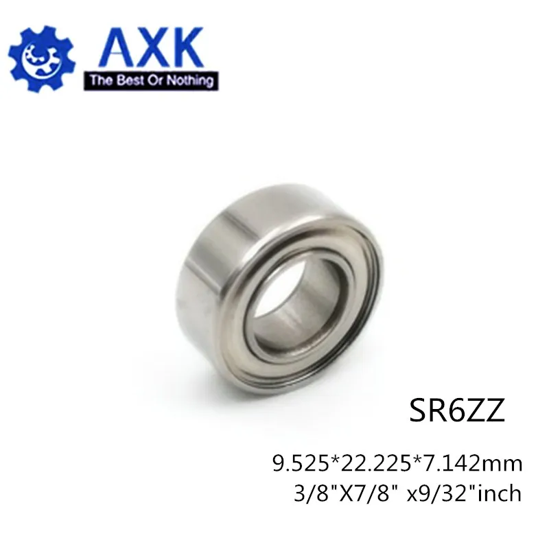 SR6ZZ (10 шт.) ABEC5 высококачественный подшипник из британской нержавеющей стали 9 525*22