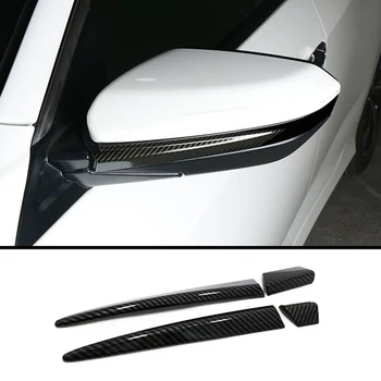 

ABS plastic Mirror Pillar Trim Carbon fiber style Decoration Carbon Fiber