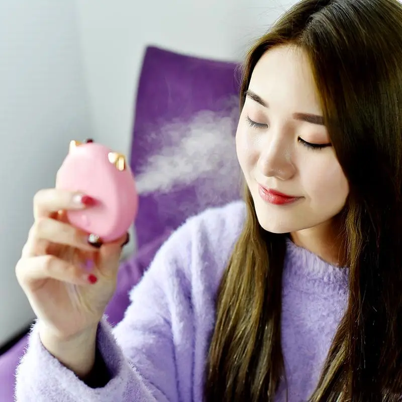 

Portable Handle USB Mini Nano Handy Mist Facial Steamer Sprayer Nebulizer Body Face Skin Vapor Moisturizing Beauty Machine