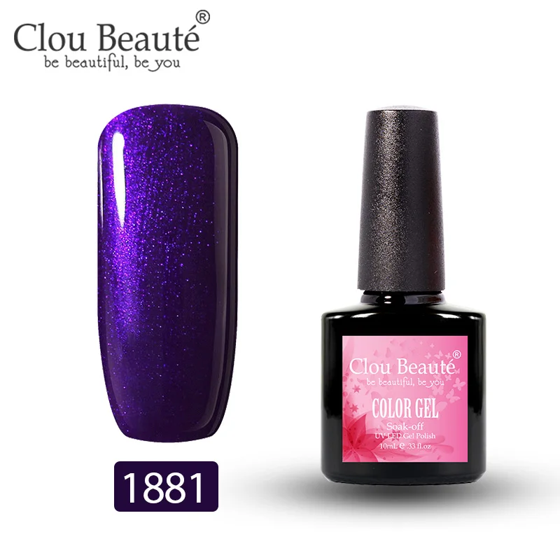 Clou Beaute 179 цветов Гель-лак для ногтей 10 мл УФ маникюр Дизайн полуперманентные Лаки дизайн ногтей гель Украшение Лак - Цвет: 1881