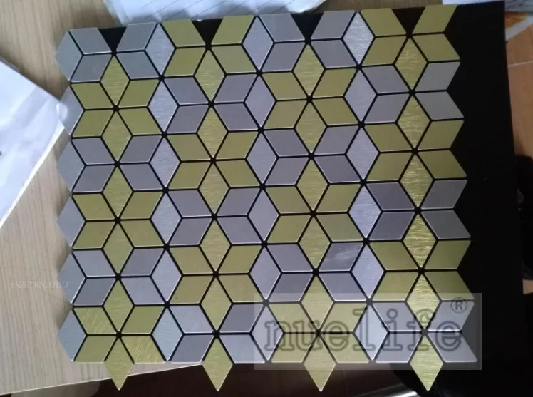 Металлическая алюминиевая композитная панель шестиугольная в форме вентилятора мозаичная плитка стены КТВ отель Бар клей самоклеющиеся наклейки на стену