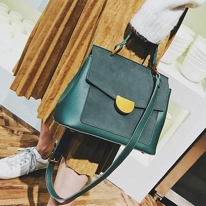 

Mododiino Mini Handbag Scrub Leather Shoulder Bag For Women Winter Bag Lock Crossbody Bag Female Messenger Bag Ladies Bag DV1310