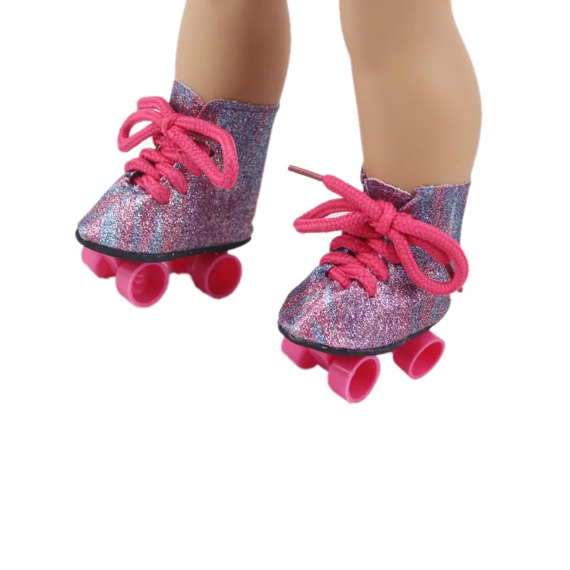 7.5 cm Doll Skates Shoes Clothes For American 18 Inch Girl 43 cm Born Baby Doll Items Accessories Nenuco,Toys