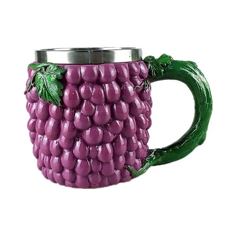 Fun Vegetable Fruit Mug Creative Personality 3D Shaped Water Cup Beer Bitter Gourd Grape Corn Drinking Coffee Handy | Дом и сад