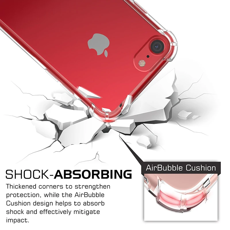 30 шт. воздушная подушка прозрачный противоударный чехол для iPhone 11 Pro Max XS XR X 8 7 6 6S Plus Мягкий полиуретановый Край жесткий акриловый защитный чехол