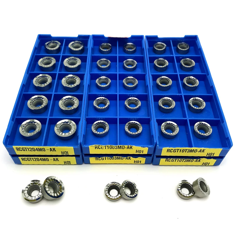 RCGT1003 RCGT10T3 RCGT1204 MO AK H01 алюминиевые Токарные Вставки индексируемый фрезерный