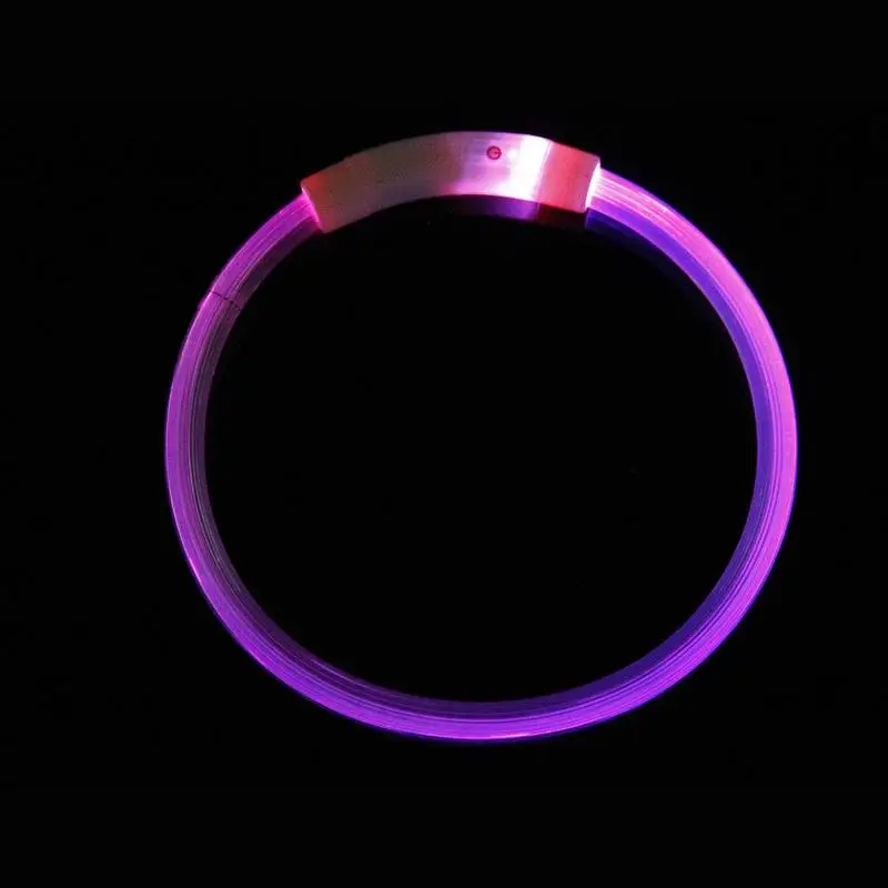 Перезаряжаемый многоцветный USB Водонепроницаемый светодиодный мигающий светильник для собак, безопасный ошейник для собак, поводок для собак, ночное свечение