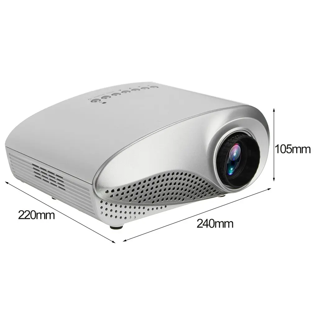 ICOCO 3D Full HD 1080P Мини Портативный проектор светодиодный мультимедийный плеер USB VGA HDMI