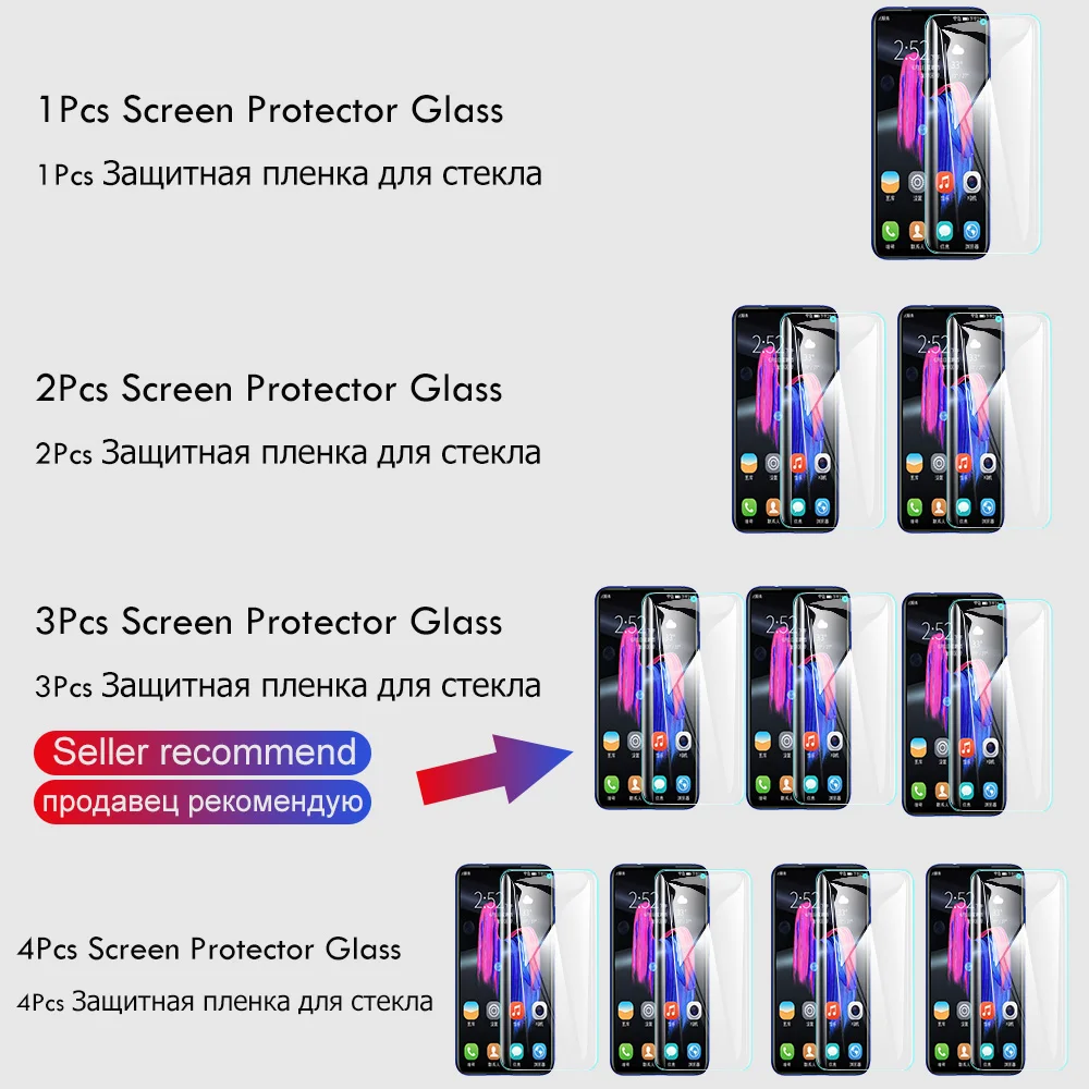 3 шт закаленное стекло для samsung Galaxy J4 J6 A6 A8 Plus A9 Защитное стекло для экрана для samsung A5 A7 стекло