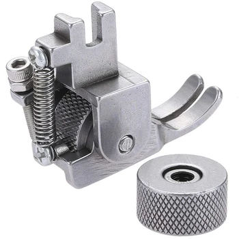 

Industrial Sewing Machine with Adjustable Presser Foot and Knurled Gear