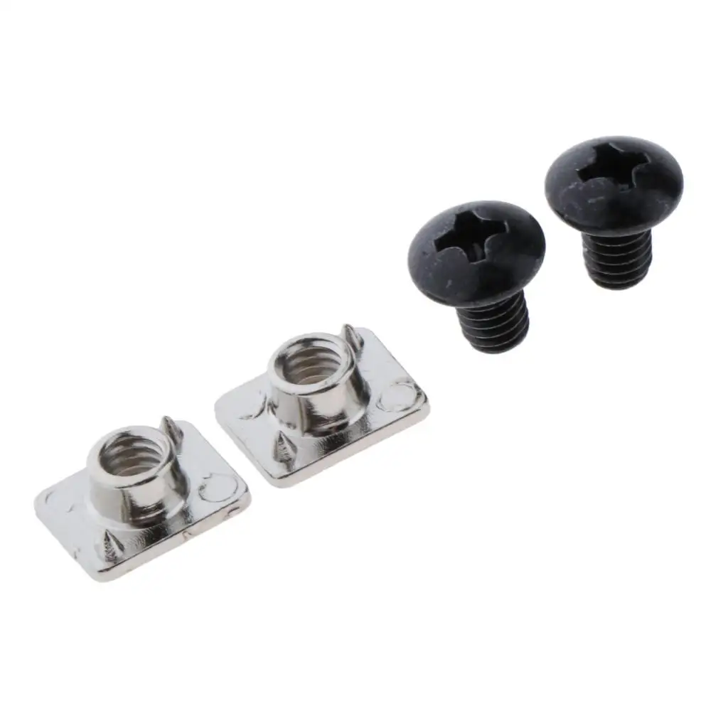 2pcs Screws + 2pcs Nuts -  Inline Roller Skates Accessories Buckle Belts Replacement Parts Bolts Tool