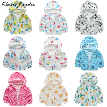 

Children's Sun Jacket Girl Boy Kids Clothes Beach Outwear for Girls Summer Thin Sunscreen Jackets Seaside UV Protection Coat
