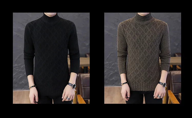 Осенне-зимний модный брендовый Повседневный свитер с круглым вырезом тонкий вязаный мужской s свитер и пуловеры мужской пуловер XXL