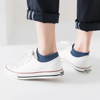 

men's socks Pure cotton Thin Boat socks Absorb sweat Breathable Socks are fun spring summer cycling socks men 5 Pairs