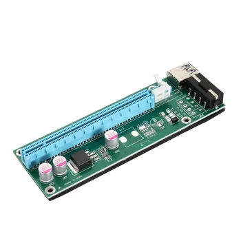 

USB 3.0 PCI-E Express 1X to 16X Extender Riser Card Adapter Power BTC Cable for Bitcoin PR Sale