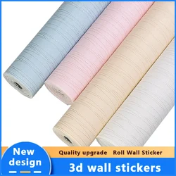 Waterproof Vinyl Wallpaper Roll Self-Adhesive 3D Wall Stickers Moisture-Proof Bedroom Living Room Kitchen Decora 3D Wallpaper