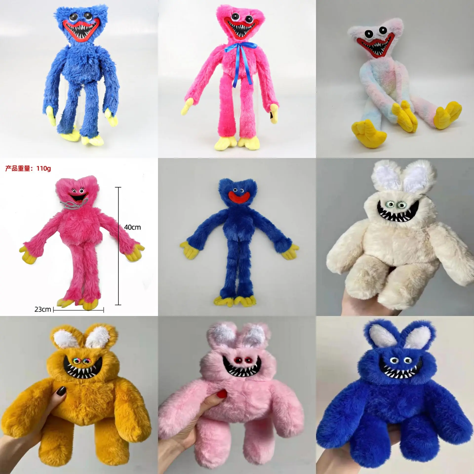 40cm Huggy Wuggy Plush Toy Poppy Playtime Game Character Doll Hot Scary Peluche Toys Soft Gift for Kids Christmas | Игрушки и хобби