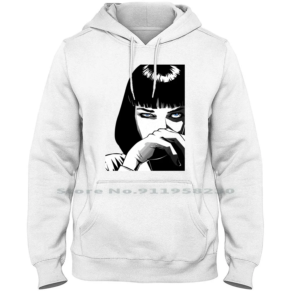Pulp Fiction Mia Classic Uomo Donna Felpa Con Cappuccio Maglione 6Xl Big Size Cotton Fiction Classic Famous Class Some Pulp Mia Us Mi Me