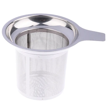

Reusable Stainless Steel Mesh Tea Infuser Tea Strainer Teapot Tea Leaf Spice Filter Drinkware Kitchen Accessories