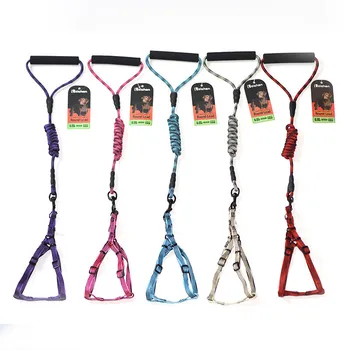 

Comfort Sponge Traction Rope Leashes Trend Stitching Dog Breast-band Adjustable Dog Harness