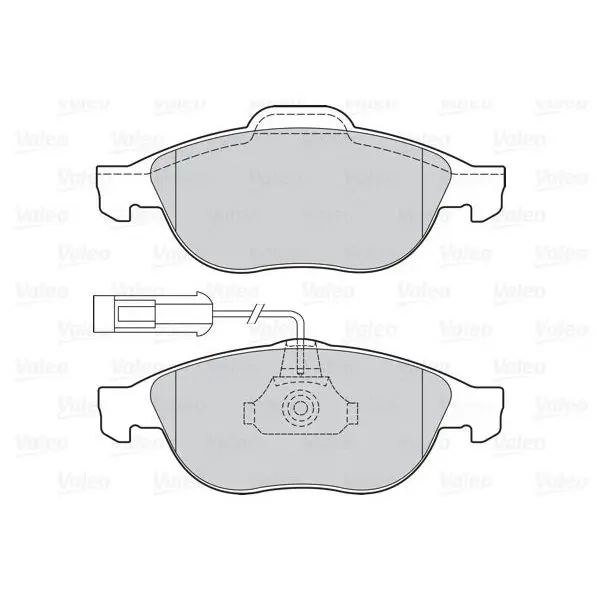 Колодки тормозные VALEO 302074